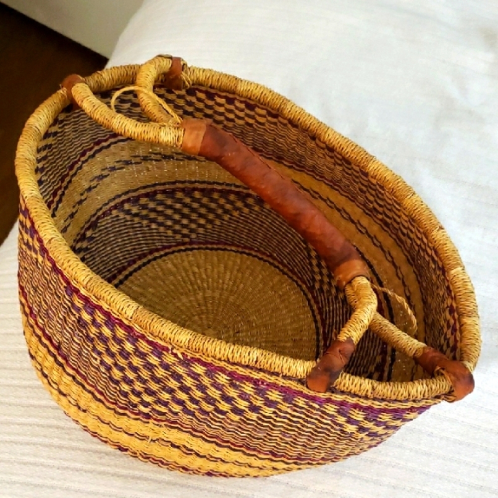 Handwoven Basket Bag - Multicolor
